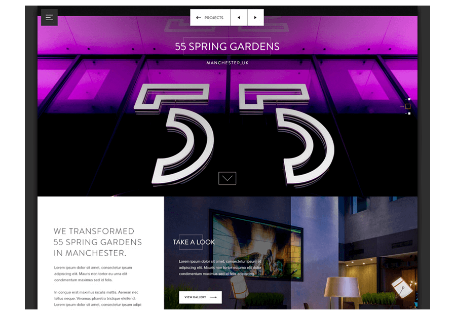 Ropengealtimy created the website for construction company ARCO to present their services